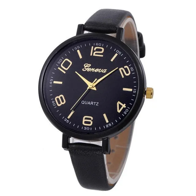 Leather Casual quartz-watch for Women