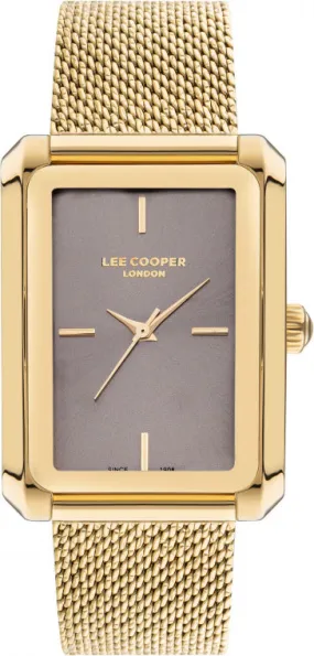 Lee Cooper Women's Watch Analog, Grey Dial Gold Mesh Strap, LC07809.270