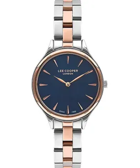 Lee Cooper  Women's Watch Blue Dial Two Toned Metal Strap, LC07568.590