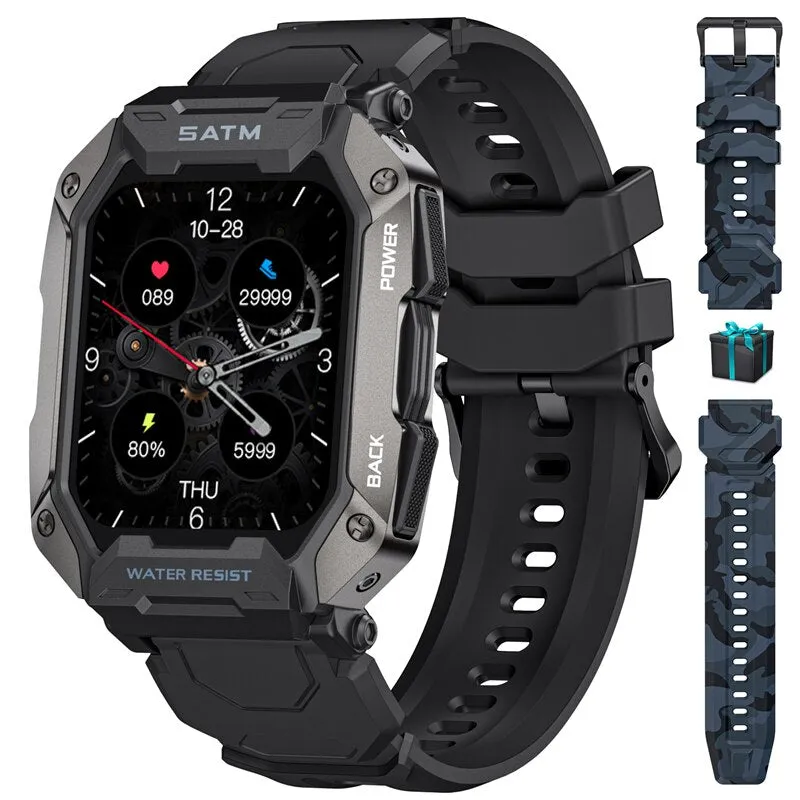 LIGE New Smart Watch For Men Bluetooth Full Touch Screen 5ATM Waterproof Watches Sports Fitness Smartwatch Man Relogio Masculino