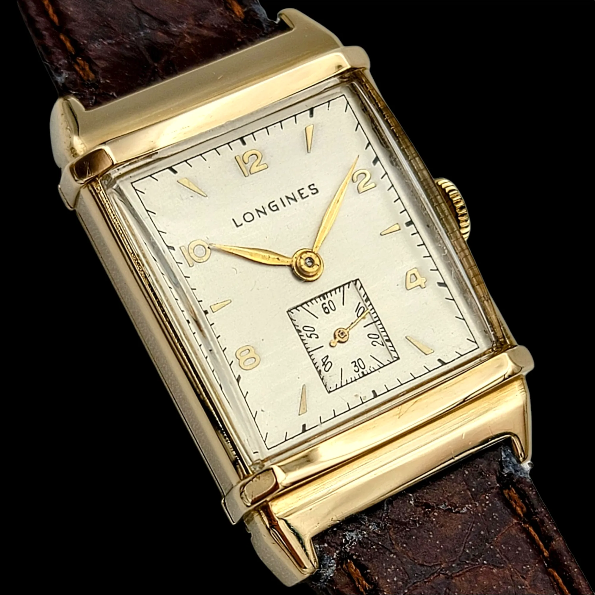 LONGINES 14K Solid Gold Watch Cal. 9L Swiss 1947