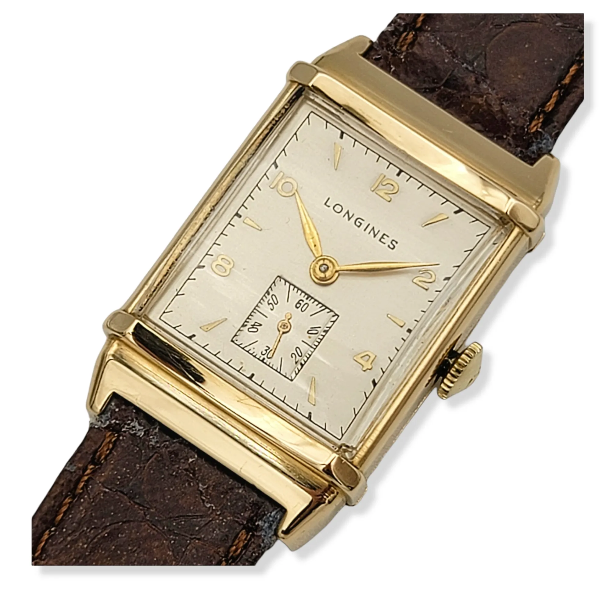 LONGINES 14K Solid Gold Watch Cal. 9L Swiss 1947