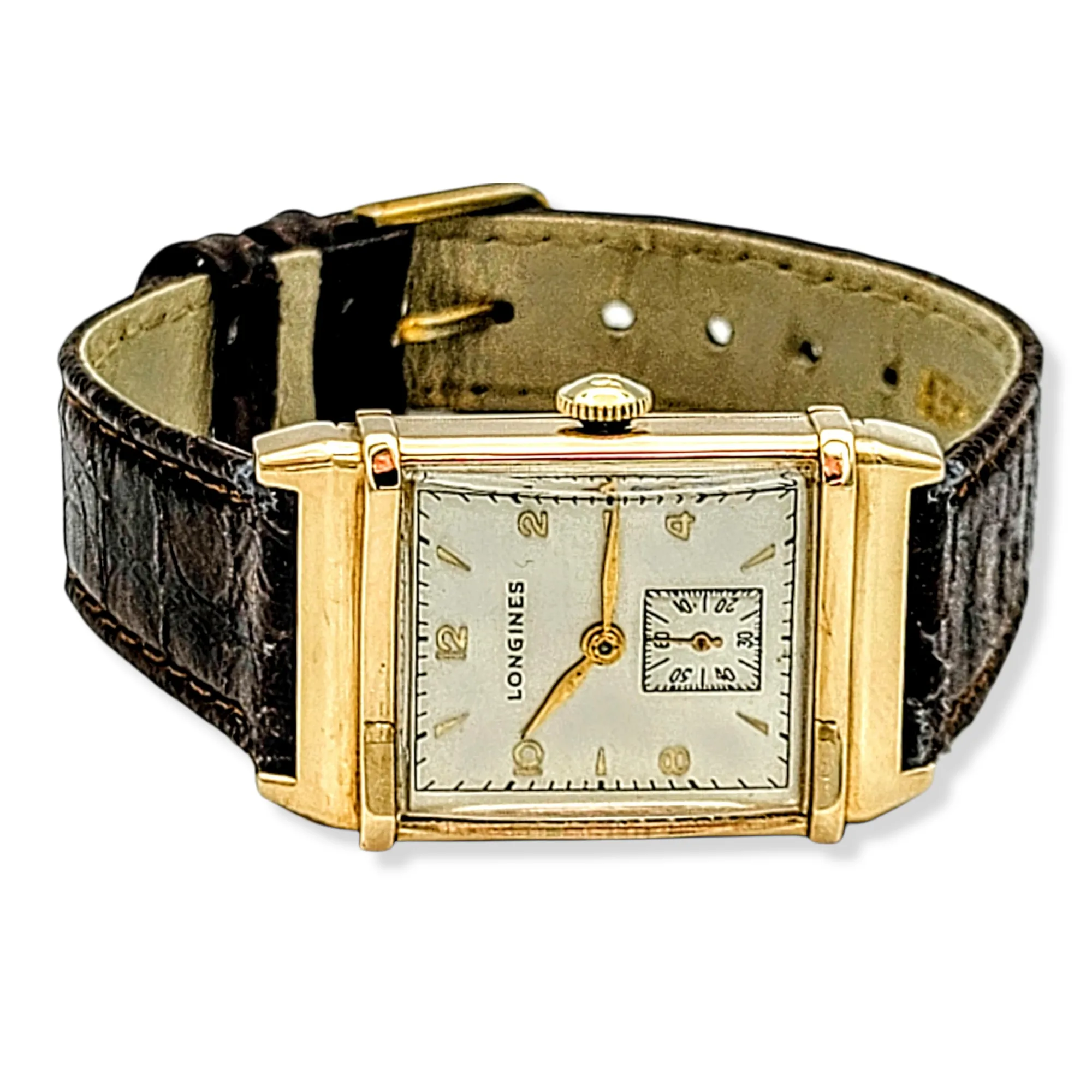 LONGINES 14K Solid Gold Watch Cal. 9L Swiss 1947
