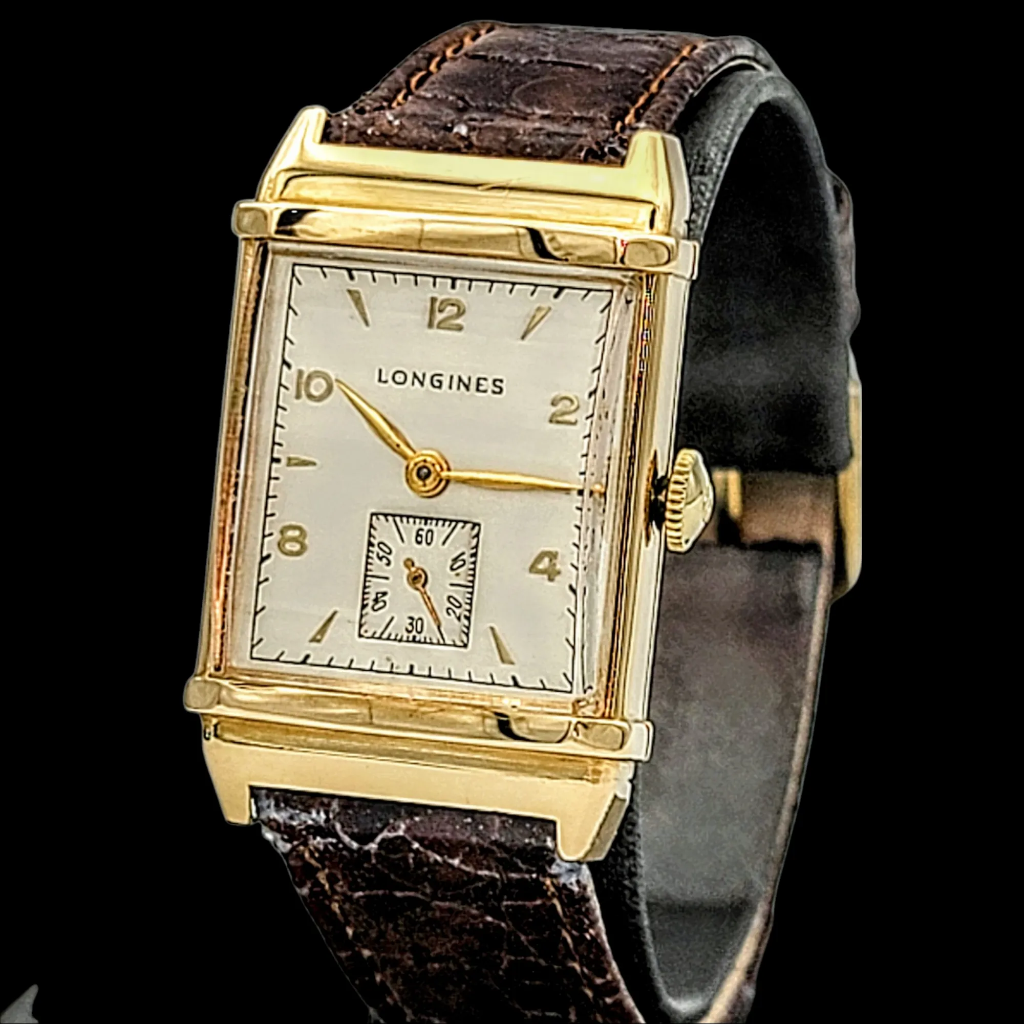 LONGINES 14K Solid Gold Watch Cal. 9L Swiss 1947