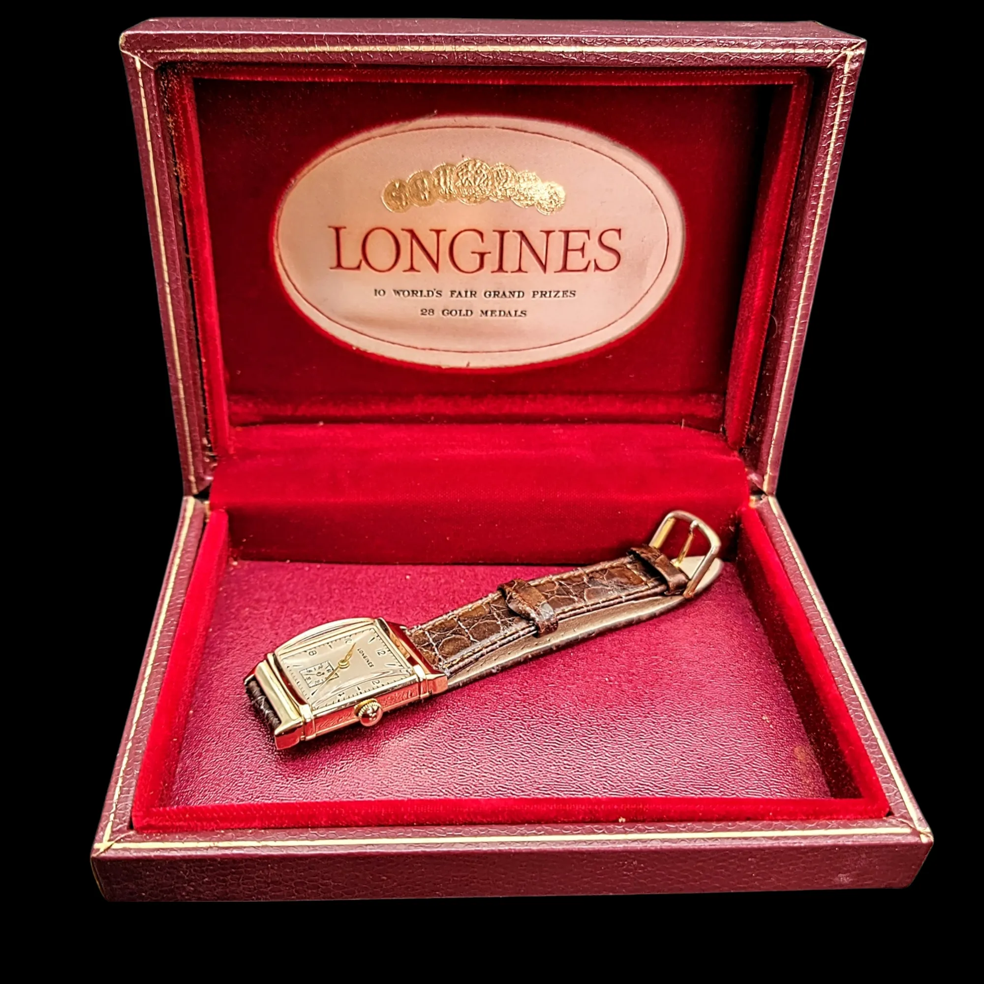 LONGINES 14K Solid Gold Watch Cal. 9L Swiss 1947