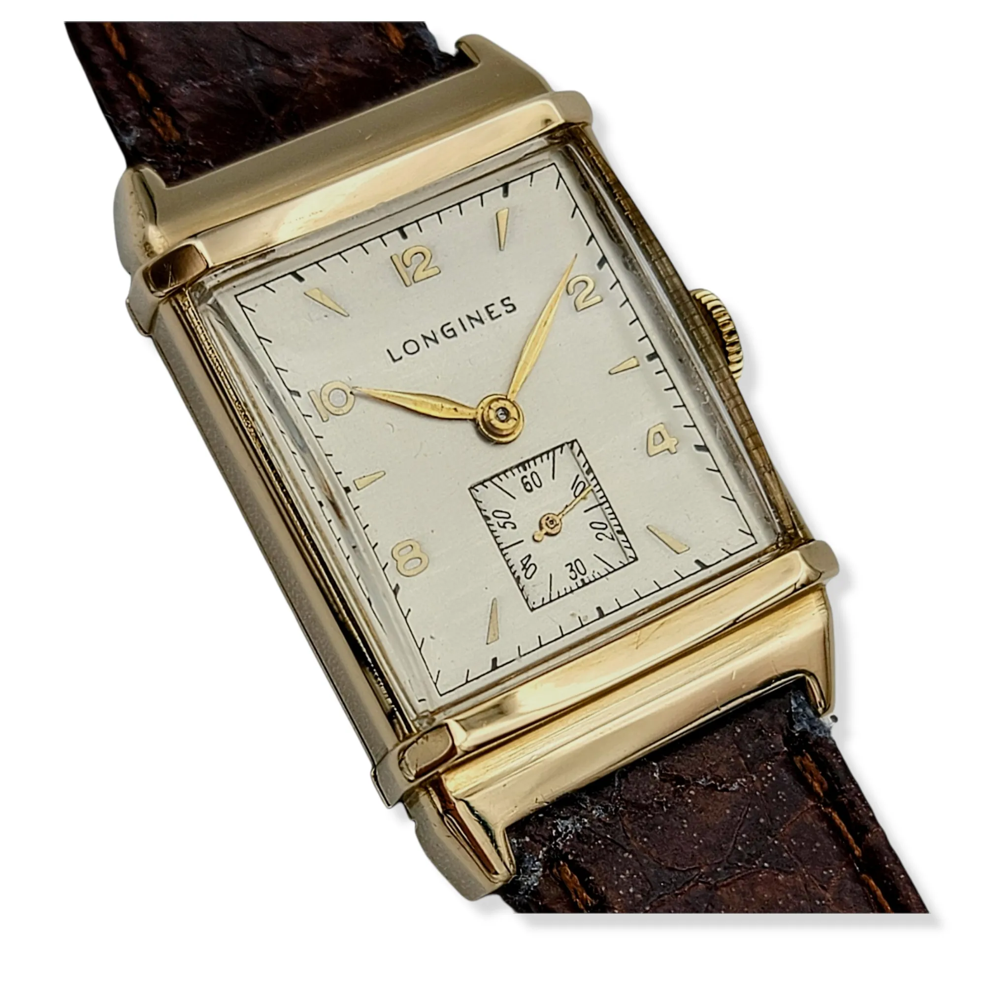 LONGINES 14K Solid Gold Watch Cal. 9L Swiss 1947