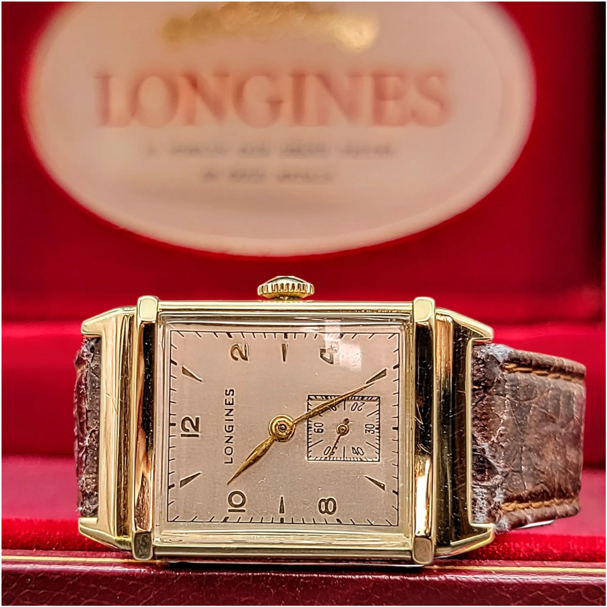 LONGINES 14K Solid Gold Watch Cal. 9L Swiss 1947