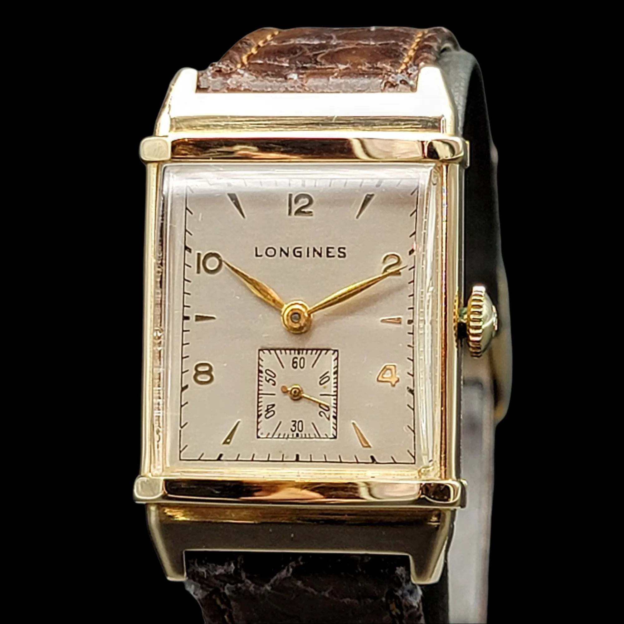 LONGINES 14K Solid Gold Watch Cal. 9L Swiss 1947