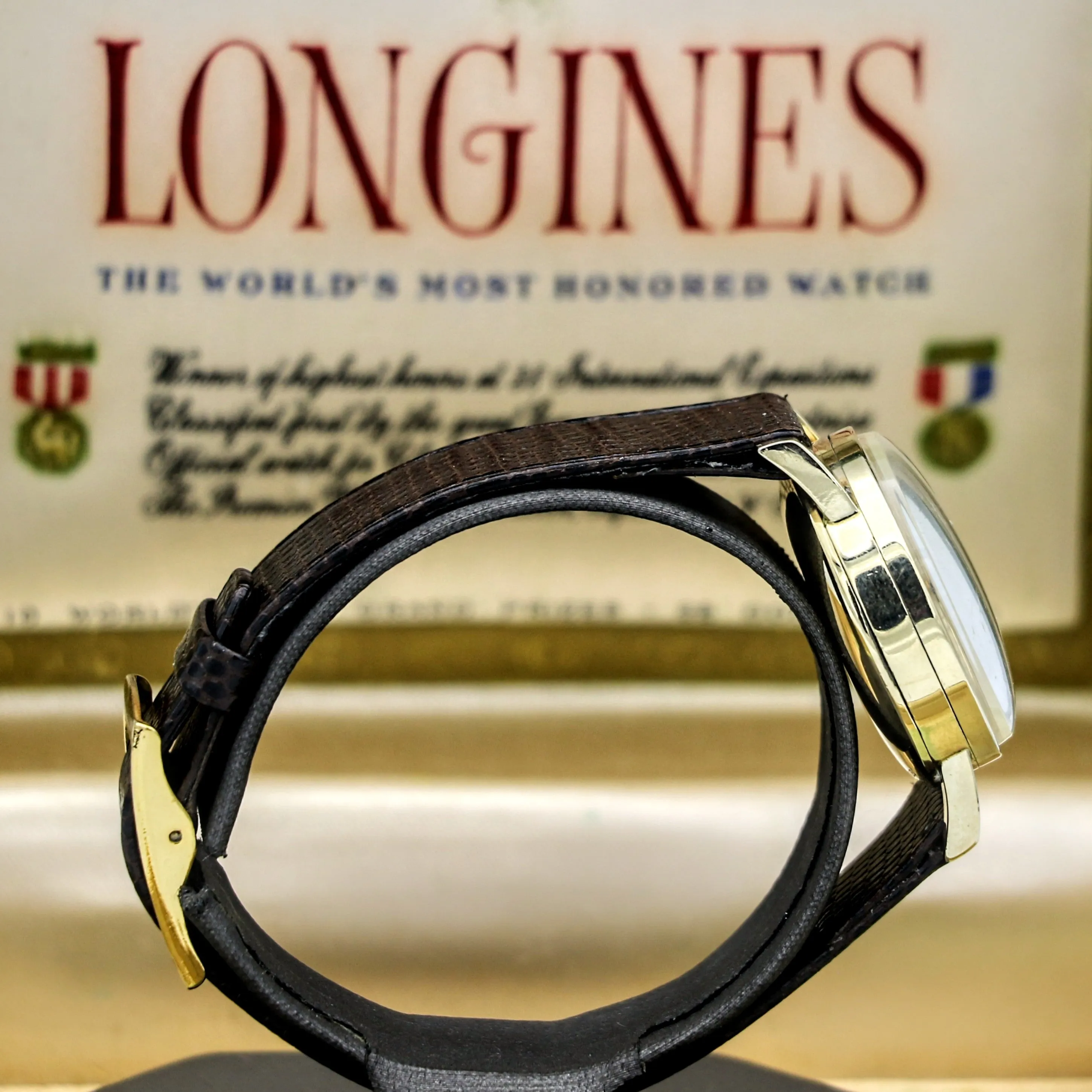 LONGINES Monopusher Chronograph Watch Chronostop Wristwatch - In Box!