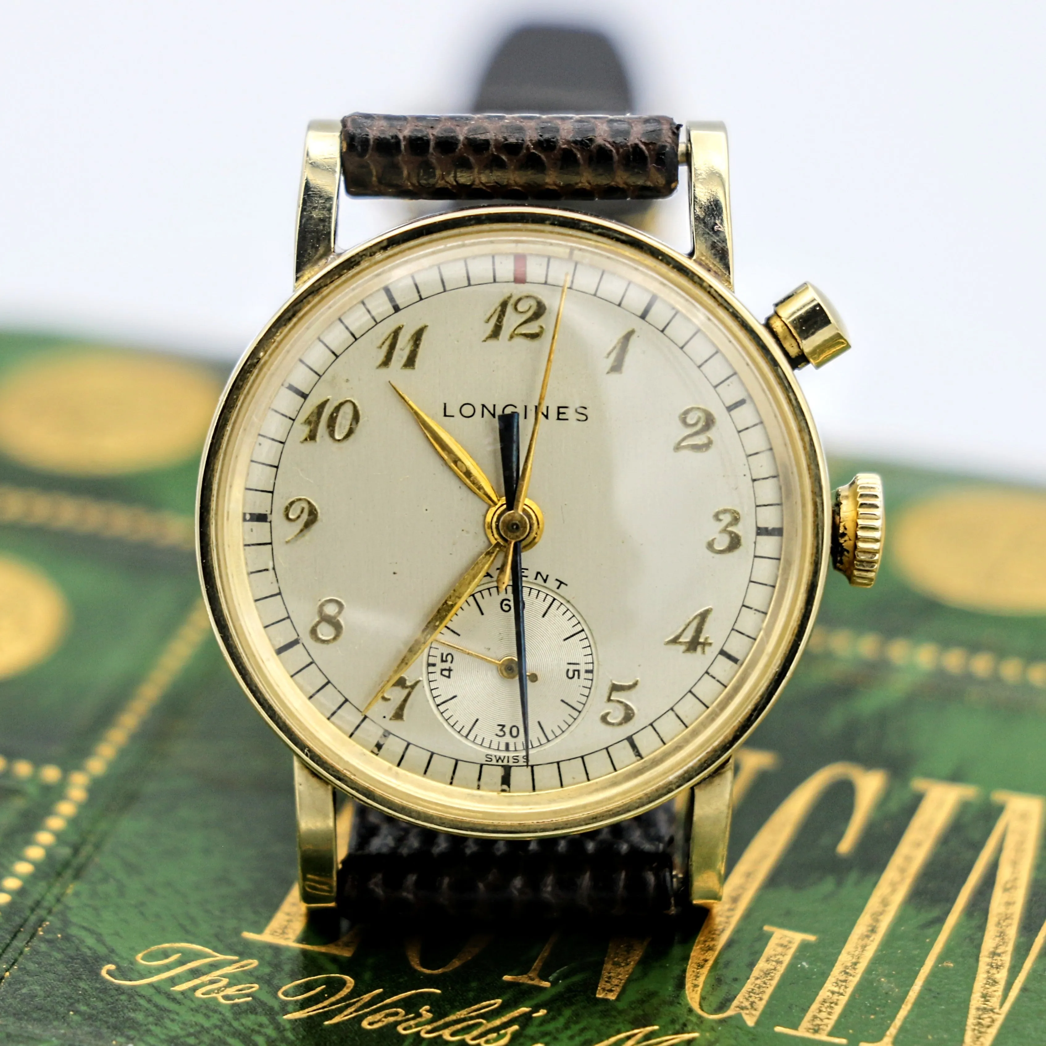 LONGINES Monopusher Chronograph Watch Chronostop Wristwatch - In Box!