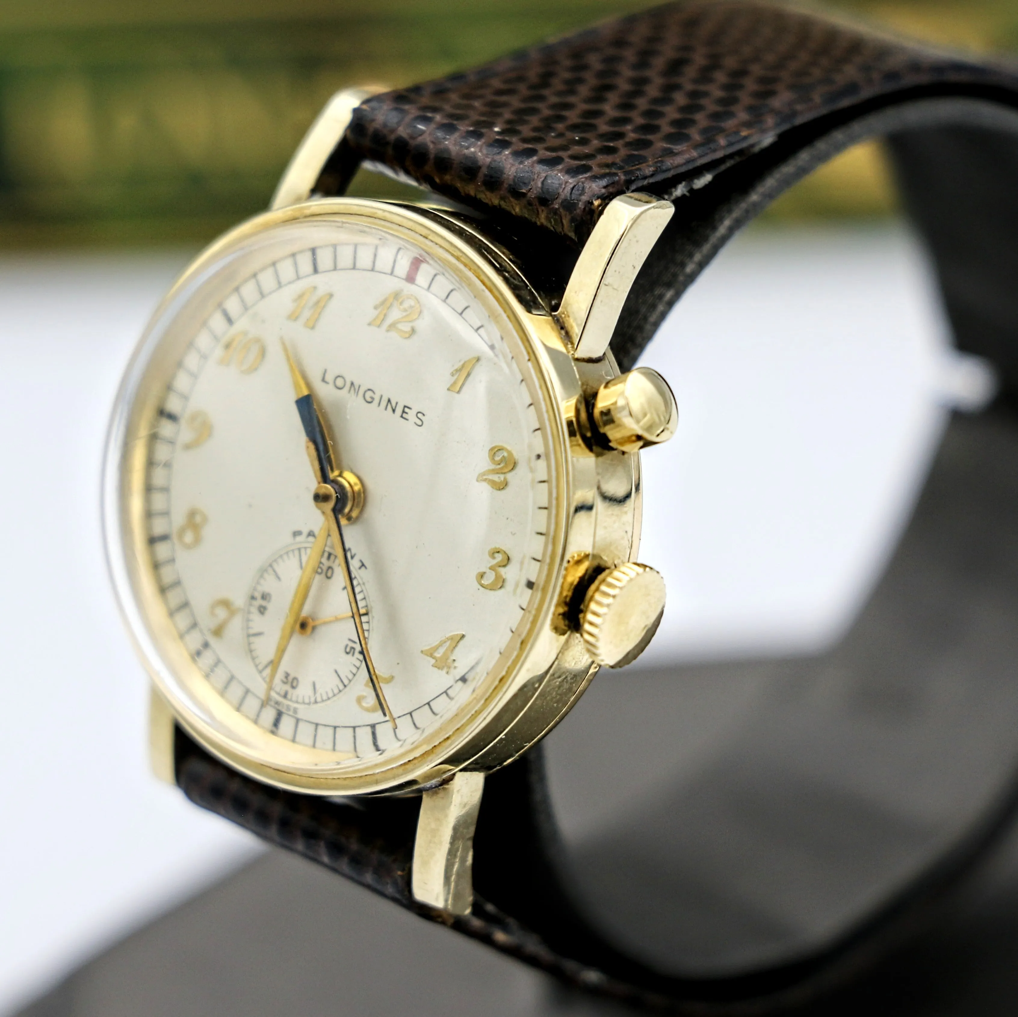 LONGINES Monopusher Chronograph Watch Chronostop Wristwatch - In Box!