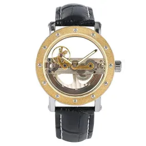 Luxury Hollow Automatic Leather Watch