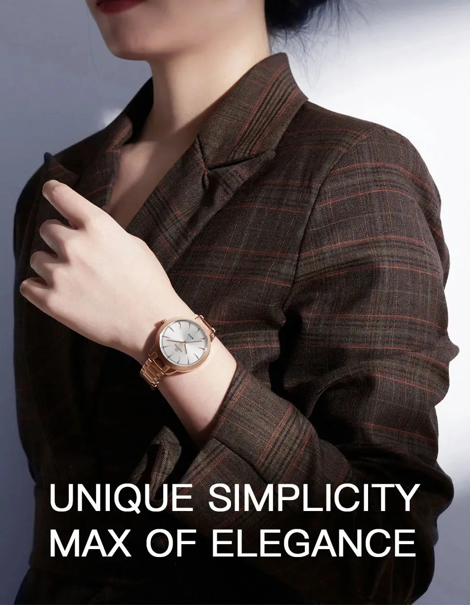Luxury Women Bracelet Quartz Watches For Women Watch Ladies Sports Dress Rose Gold Wrist Watch
