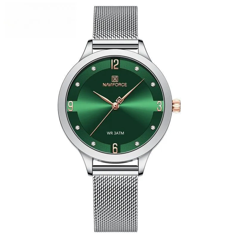 Luxury Women Clock Mesh Belt Elegant Quartz Ladies Watch Delicate Dress Watches