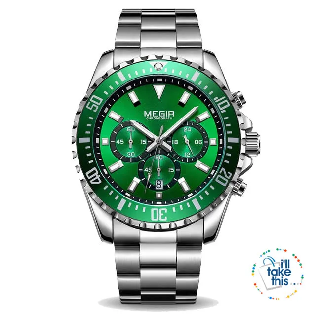 Men's Luxury Chronograph Business Watch ⌚ Quartz movement