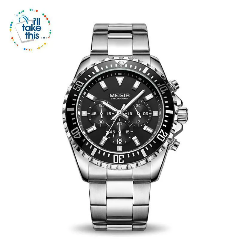 Men's Luxury Chronograph Business Watch ⌚ Quartz movement