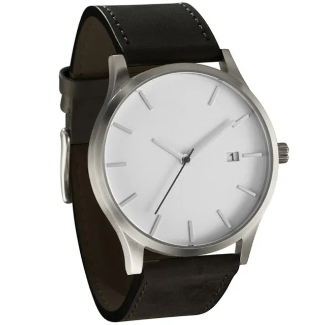 Men's Watch Wrist Watches Leather Male Clock Minimalistic Watches For Men