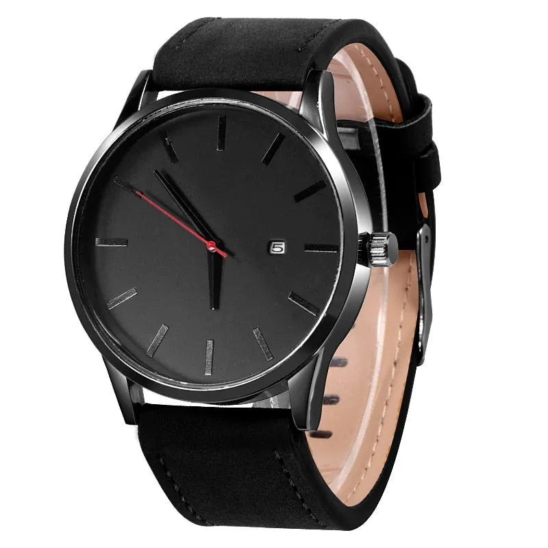 Men's Watch Wrist Watches Leather Male Clock Minimalistic Watches For Men