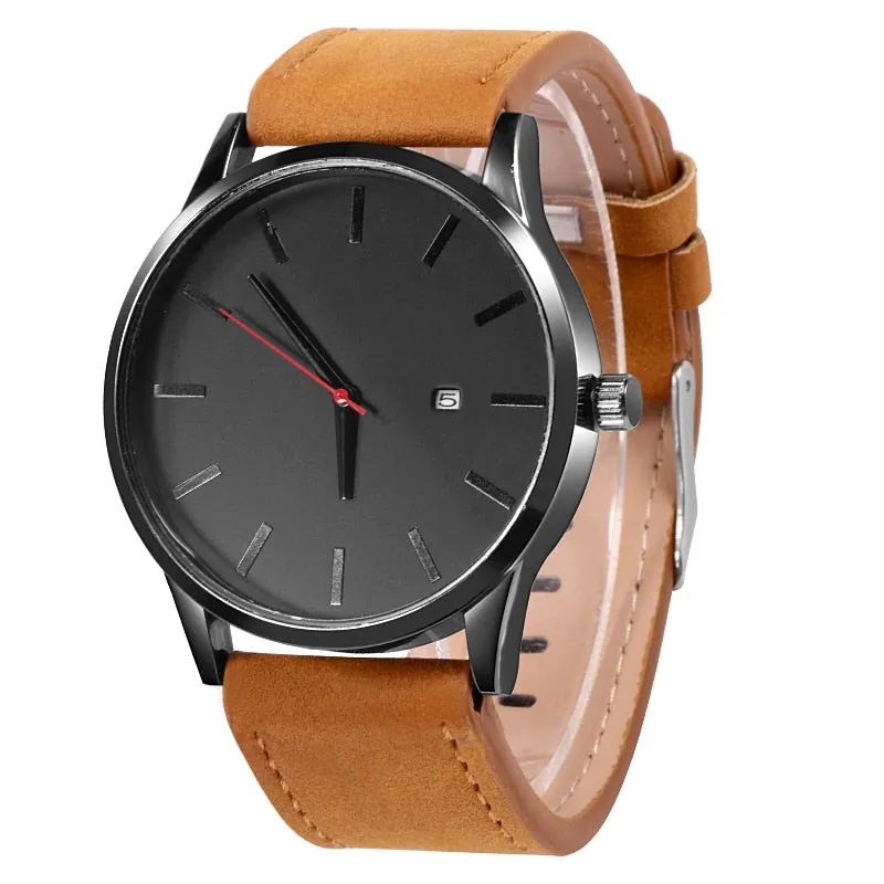 Men's Watch Wrist Watches Leather Male Clock Minimalistic Watches For Men