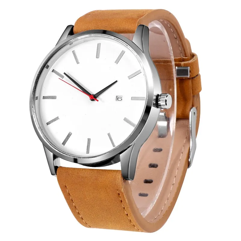 Men's Watch Wrist Watches Leather Male Clock Minimalistic Watches For Men