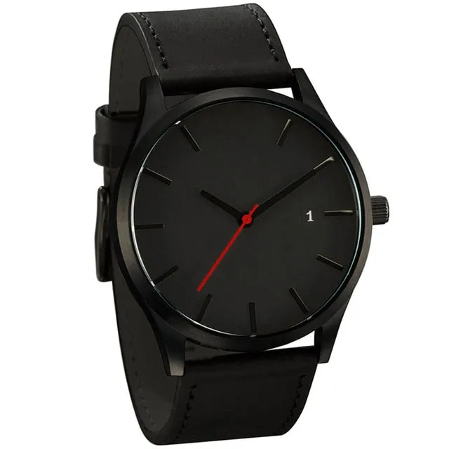 Men's Watch Wrist Watches Leather Male Clock Minimalistic Watches For Men