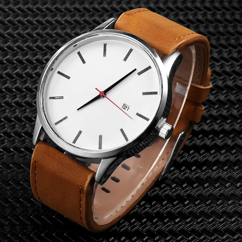 Men's Watch Wrist Watches Leather Male Clock Minimalistic Watches For Men
