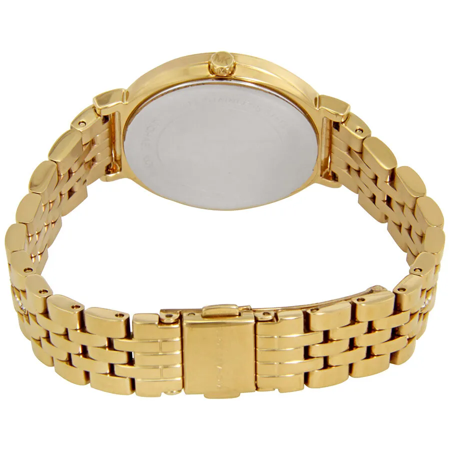 Michael Kors Cinthia Gold Dial Crystal Ladies Watch MK3681