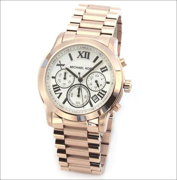 Michael Kors Cooper Rose Gold-tone Chronograph Women's Watch MK5929