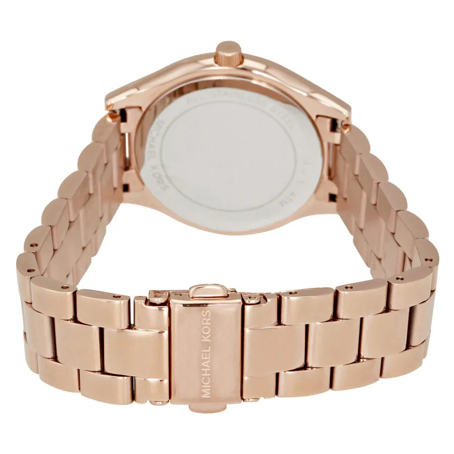 Michael Kors Mini Slim Runway Rose Dial Ladies Watch MK3549