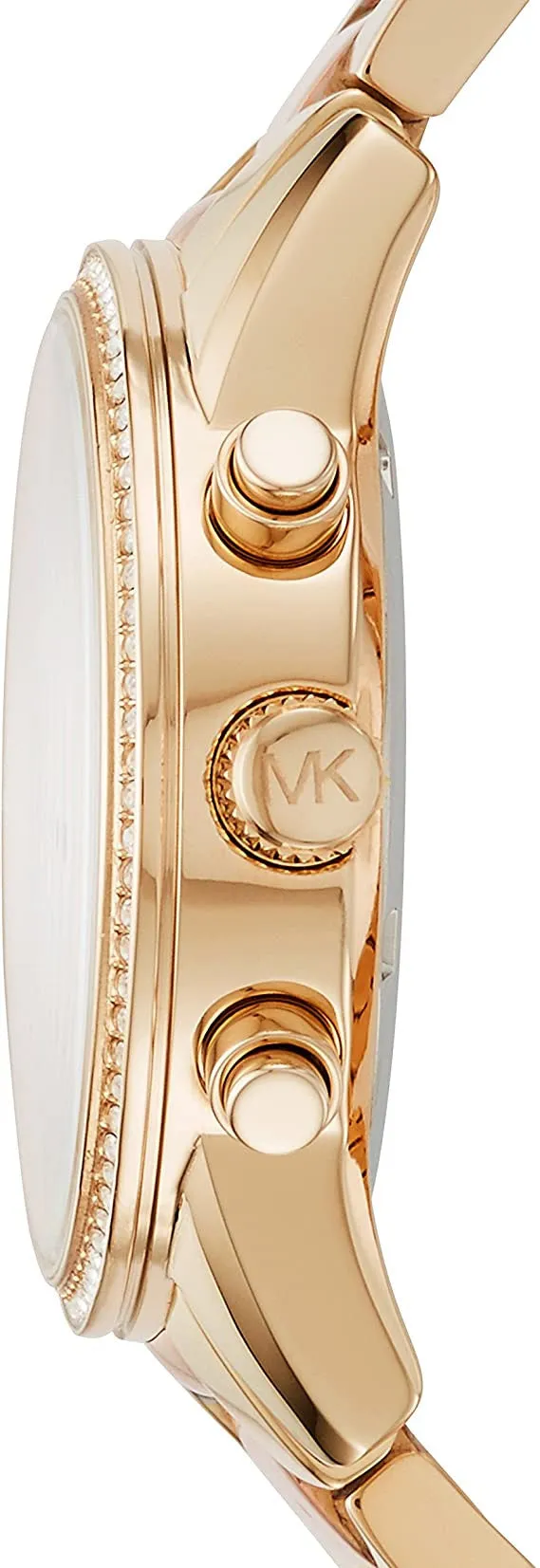 Michael Kors Ritz Chronograph Rose Dial Ladies Watch MK6475