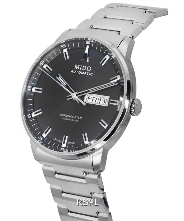 Mido Commander IBA Limited Edition Chronometer Anthracite Dial Automatic M021.431.11.061.02 M0214311106102 Men's Watch