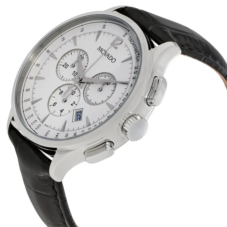 Movado Circa Chronograph White Dial Men's Watch 0606575