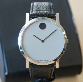 MOVADO Museum Watch 84.G1.1852 38mm Stainless Steel Wristwatch In BOX!