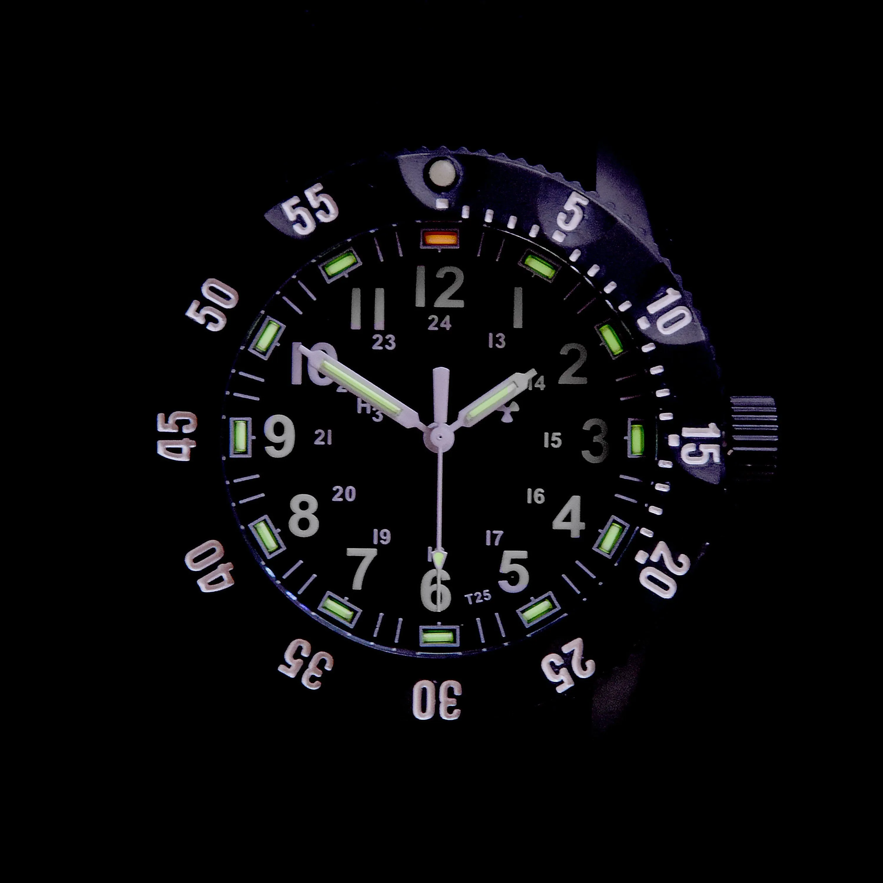 MWC P656 Titanium Tactical Series Watch with GTLS Tritium and Ten Year Battery Life (Non Date Version)