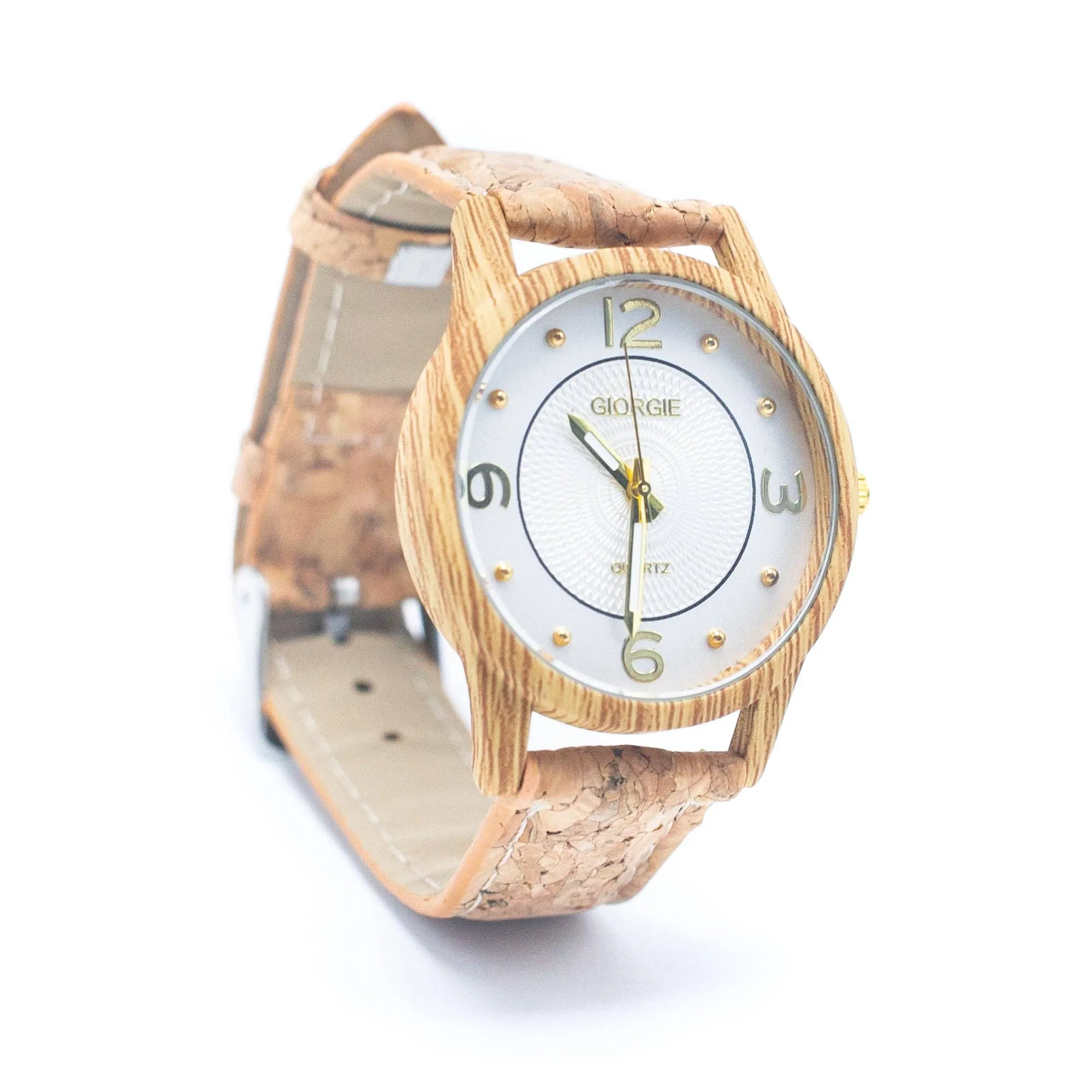 Natural Cork Strap watch women fashion Watch WA-395（without box)