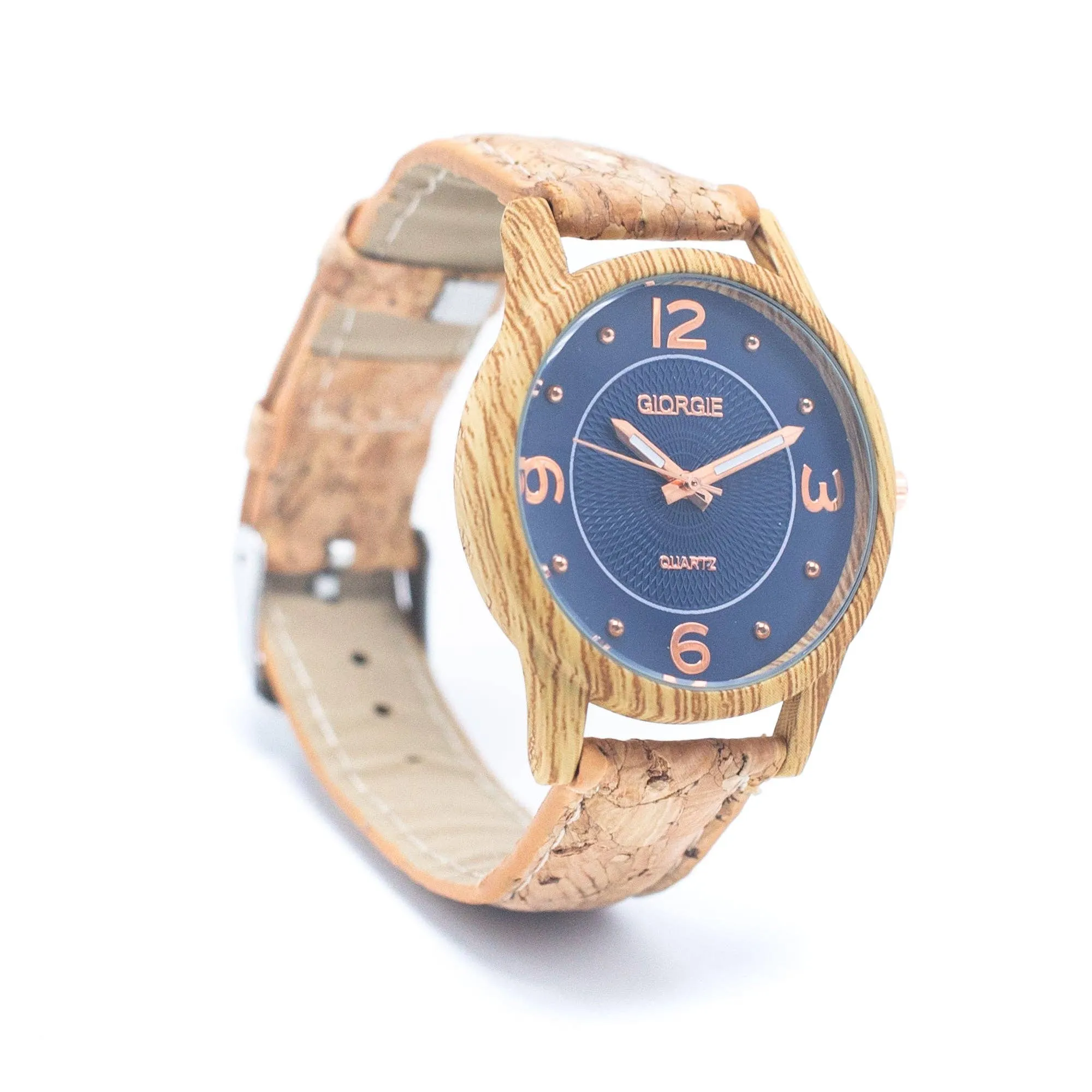 Natural Cork Strap watch women fashion Watch WA-395（without box)