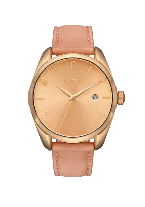 Nixon Thalia Leather Watch - Light Gold Tan
