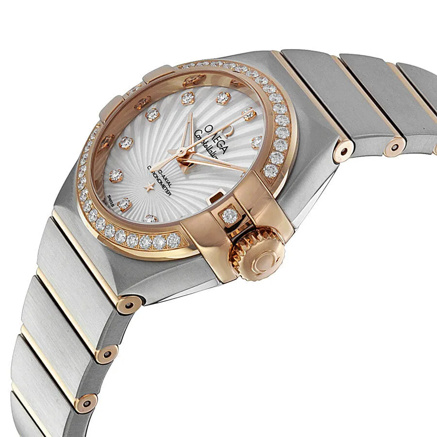 Omega Constellation Mother of Pearl Diamond Dial Ladies Watch 12325272055001