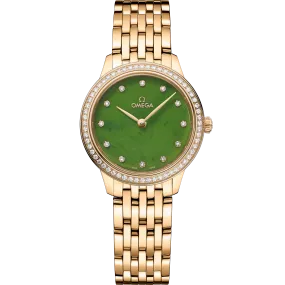 Omega De Ville Prestige 27.5 mm, yellow gold on yellow gold