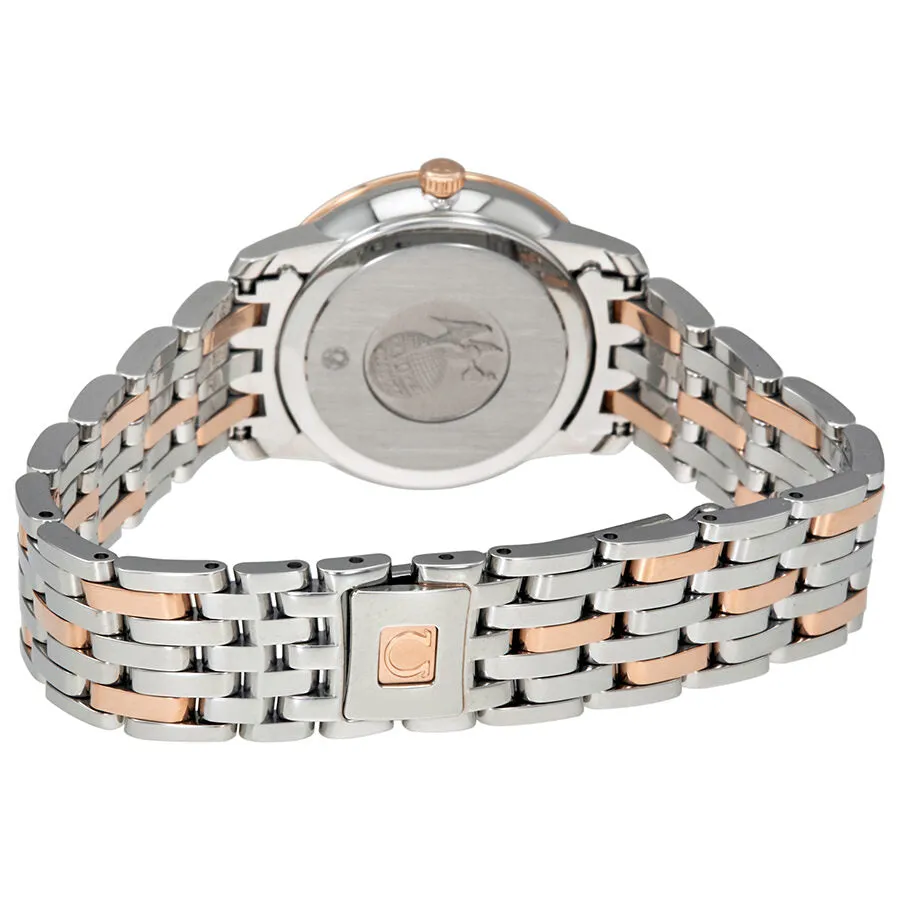 Omega De Ville Prestige Butterfly Silver Diamond Dial Ladies Watch 424.25.27.60.52.001