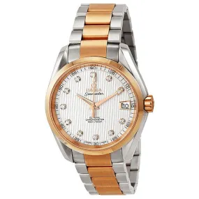 Omega Seamaster Aqua Terra Automatic Diamond Rose Gold and Steel Men's Watch 231.20.39.21.51.002