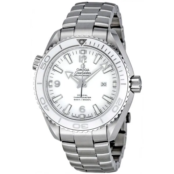 Omega Seamaster Planet Ocean 600M Automatic Chronometer White Dial Mid-Size Watch 232.30.38.20.04.001
