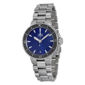 Oris Aquis Automatic Blue Dial Stainless Steel Ladies Watch 733-7652-4135MB 01 733 7652 4135-07 8 18 01P