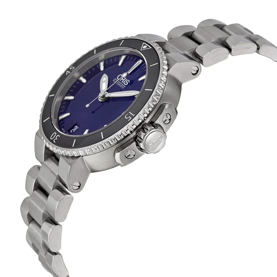Oris Aquis Automatic Blue Dial Stainless Steel Ladies Watch 733-7652-4135MB 01 733 7652 4135-07 8 18 01P