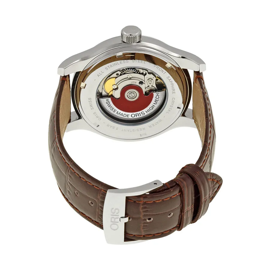 Oris Classic Date Silver Dial Brown Leather Men's Watch 733-7594-4031LS 01 733 7594 4031-07 5 20 12