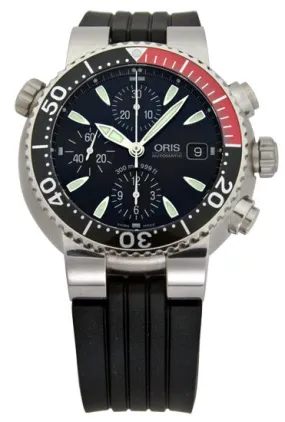 Oris Divers Titanium Chronograph Automatic Coke Bezel Men's Watch 674-7542-7154RS
