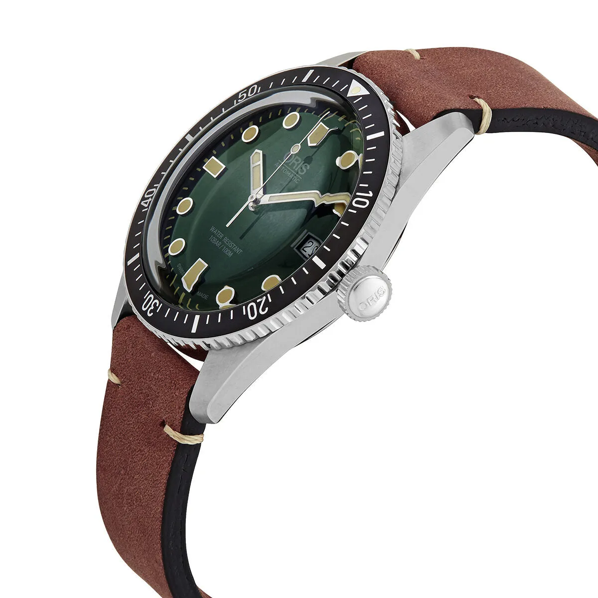 Oris DIVING Automatic Green Dial Unisex Watch 01733772040570752145