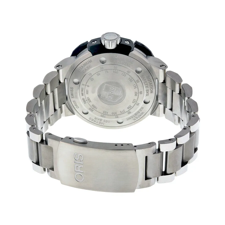 Oris ProDiver Pointer Moon Black Dial Stainless Steel Men's Watch 01 761 7682 7154-Set