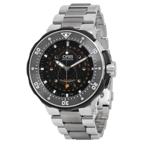 Oris ProDiver Pointer Moon Black Dial Titanium Men's Watch 01 761 7682 7134-Set