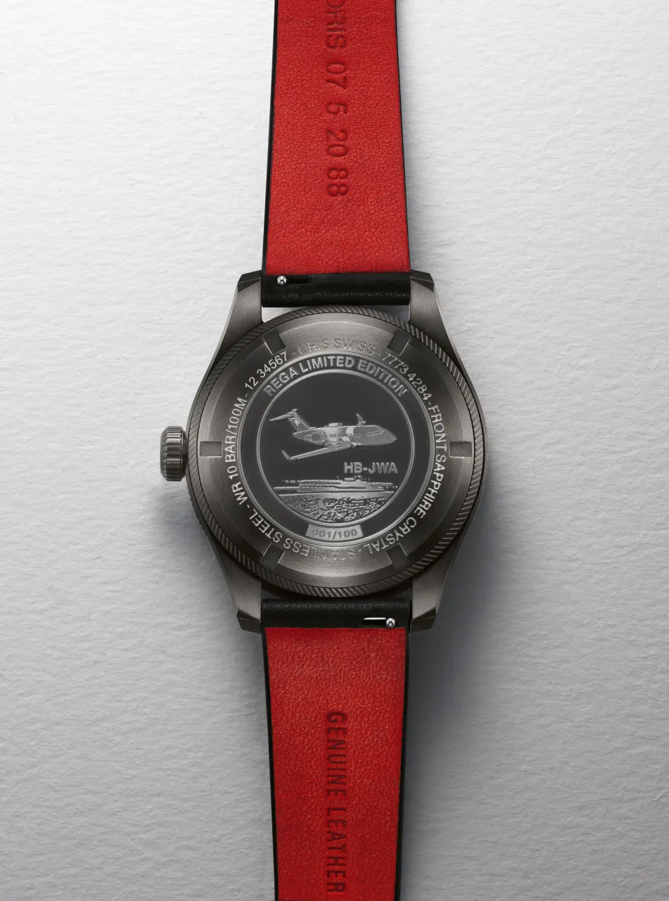 ORS Watch Big Crown ProPilot Rega Fleet Bombardier Challenger 65 HB-JWA Limited Edition